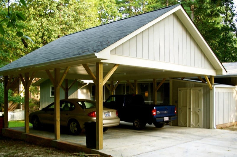 Carport Loft Shed - Garage Builders of Raleigh
